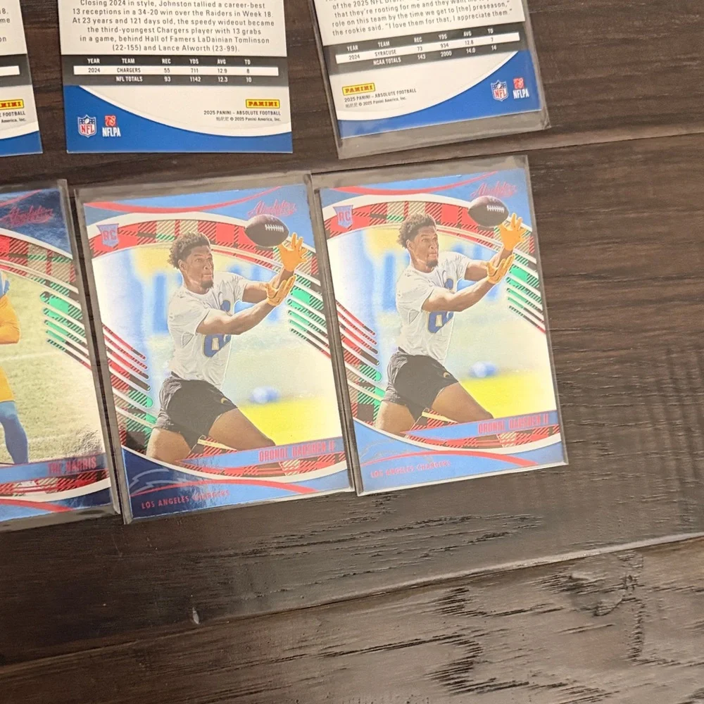 NFL Rookie 16 Card Lot — Blue & Yellow Chargers Panini Trading Cards Sportscards - Picture 9 of 11